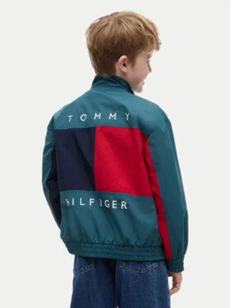 Tommy Hilfiger Bunda zelená tmavě modrá červená