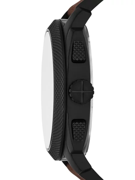 Set de ceas și brățară Fossil Machine Chronograph maro