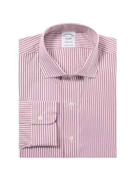 Gulerat cămașă Brooks Brothers roz