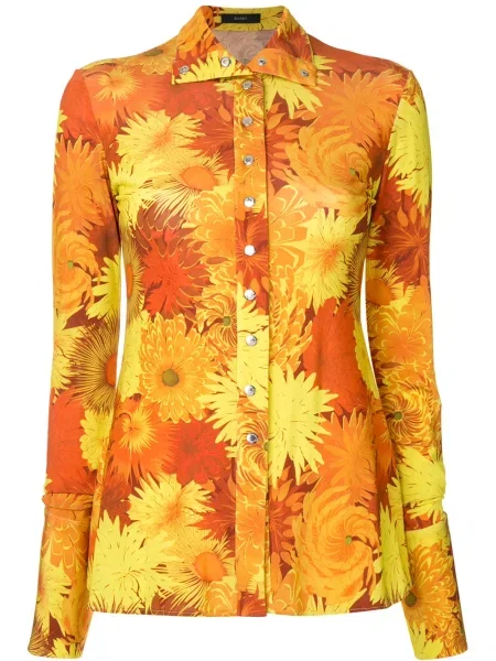 Cămașă Ellery cu model floral cu imagine portocaliu