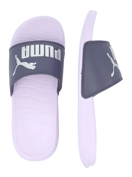 PUMA Šľapky Popcat tmavomodrá / svetlofialová / strieborná
