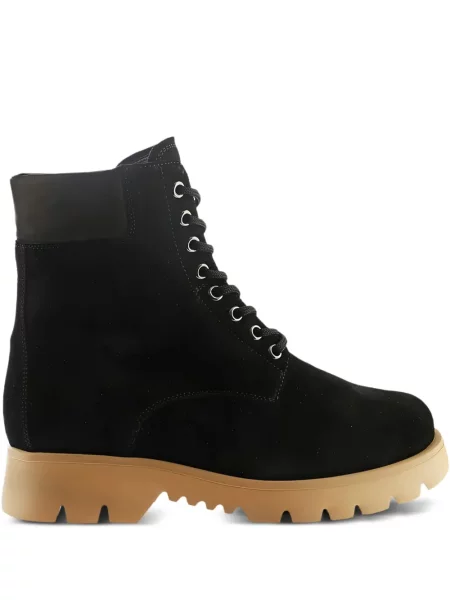 Chunky čizmice Högl s vezicama s čipkom crna