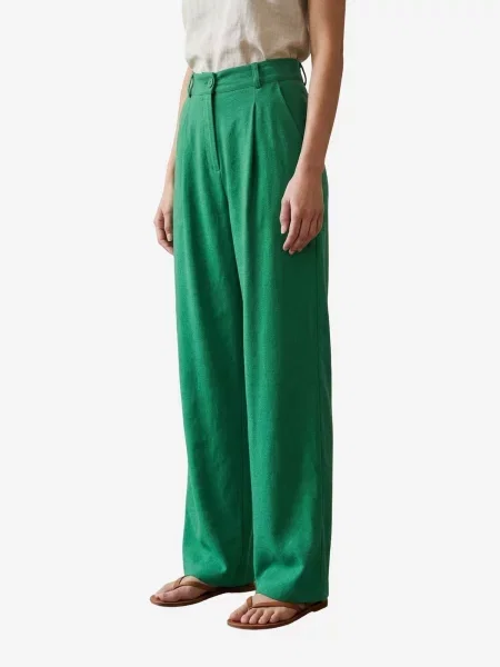 My fashion Hlače s naborima Hose smaragdno zelena