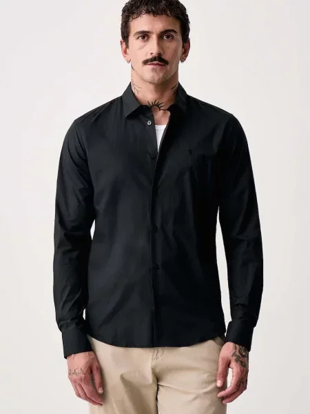 Trussardi cămașă pentru bărbați din cu negru
