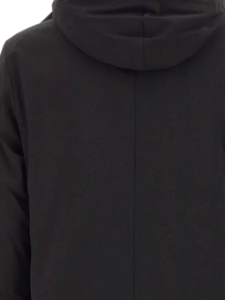 Palton Peuterey cu glugă negru