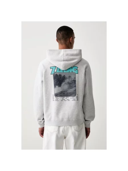 Bluza z kapturem Zadig & Voltaire z kapturem szara