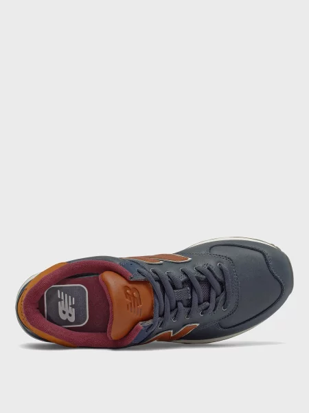 Кожаные кроссовки New Balance 574 синие