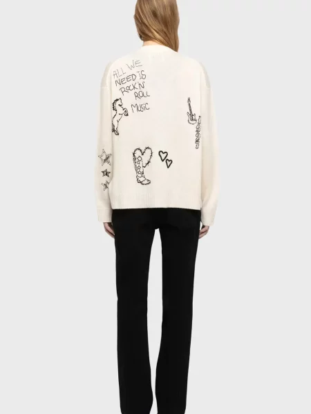 Кашеміровий кардиган Zadig&voltaire білий