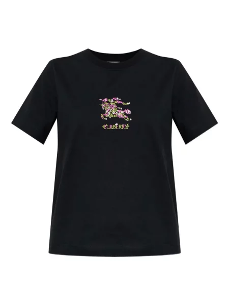 Tricou Burberry cu model floral negru
