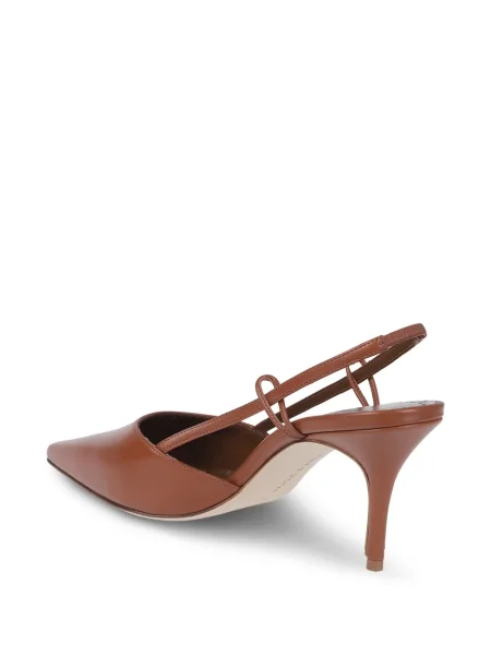Pantofi cu toc Manolo Blahnik slingback maro