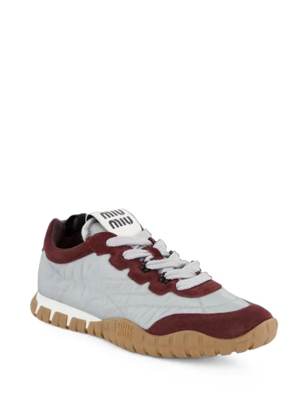 Sneakerși Miu Miu cu autograf gri