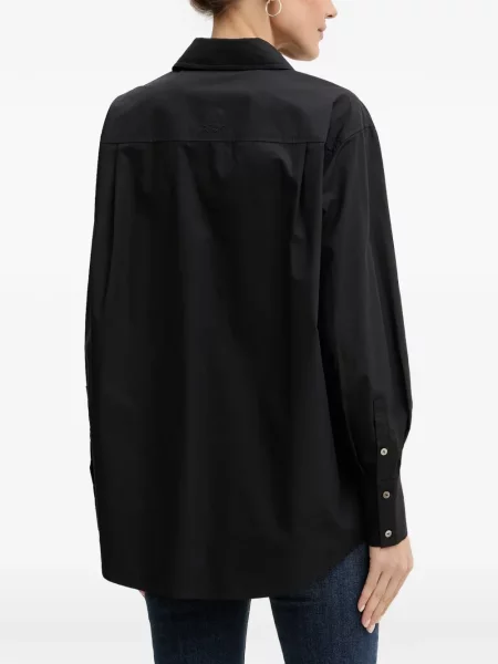 Cămașă Karl Lagerfeld cu broderie negru