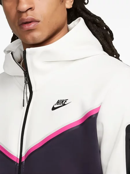 Majica s grafičkim motivom Nike od flisa s printom s kapuljačom plava