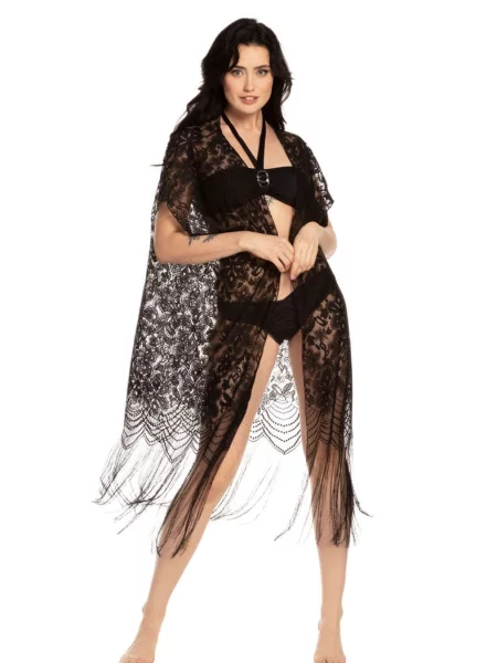 Женское пончо чорне