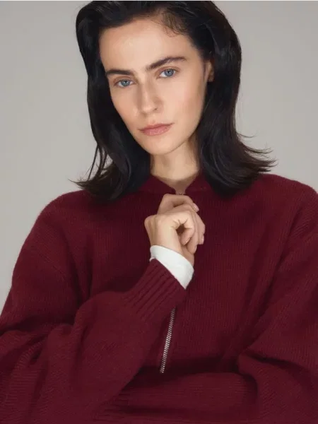 Reserved Короткий кардиган на буряковий 