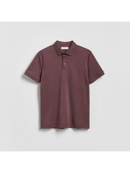 Reserved polo košile slim hnědá