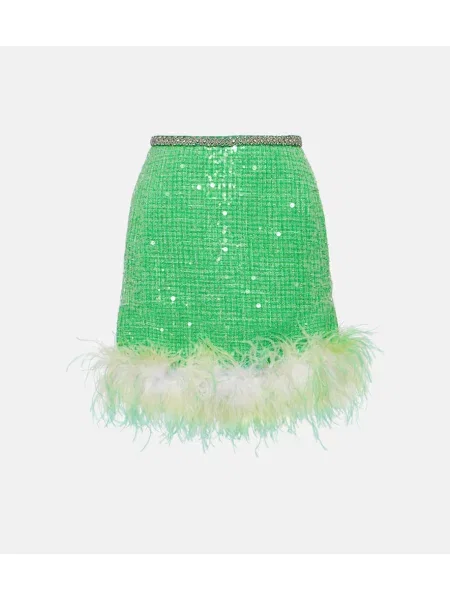 Fustă Self-portrait verde