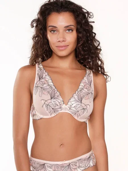 Бюстгальтер с мягкой чашкой на косточках бежевий