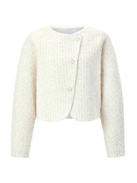 Rich & Royal Geacă tricotată alb