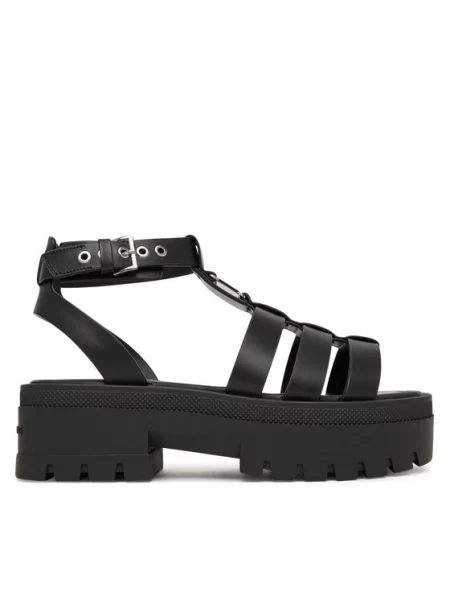Sandále Tommy Jeans Tjw Fisherman Leather Max Sandal čierna