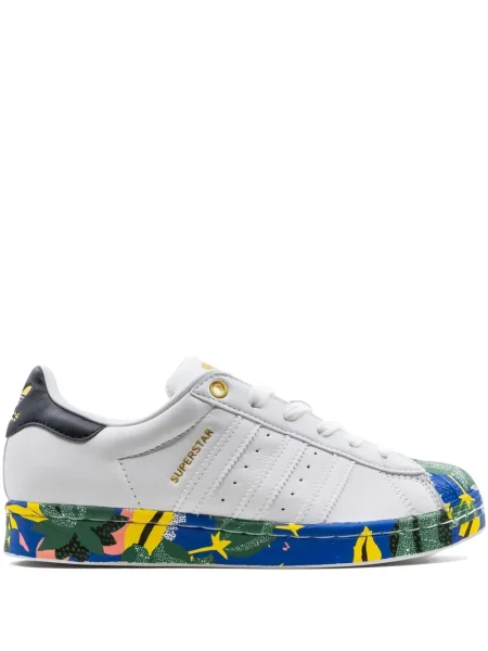 Leggings Adidas cu șireturi din dantelă cu talie înaltă albastru