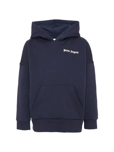 Bluza z kapturem dziecięca Palm Angels niebieska