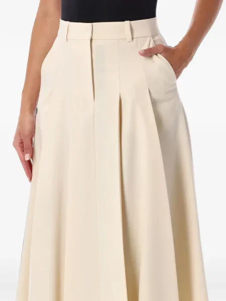 Fustă midi By Malene Birger în linie A alb