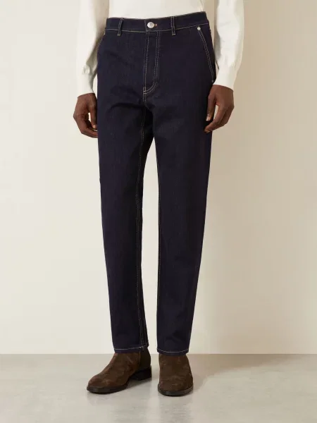 Brunello Cucinelli Džíny Iconic Fit blue denim modré