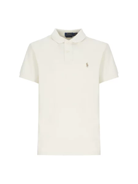 Koszulka polo Polo Ralph Lauren z siateczką beżowa
