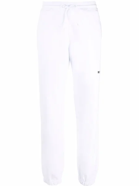 Pantaloni Msgm cu imagine alb