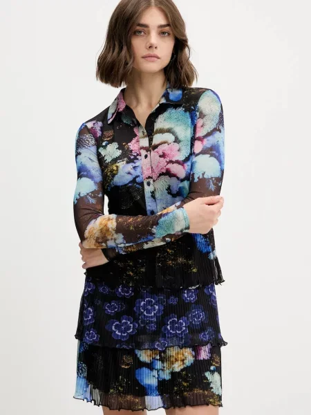 Haljina Desigual CORAL LACROIX mini ravna crna