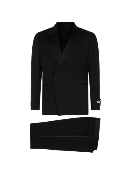 Costum Canali cu două rânduri de nasturi negru