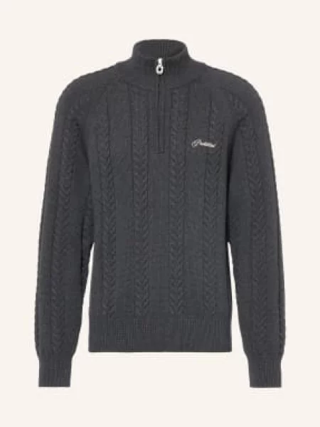 Prohibited Sweter Typu Troyer grau
