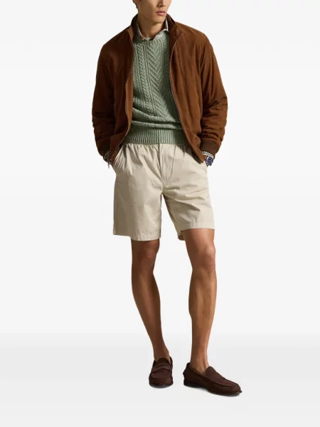 Ριγέ δερμάτινος κάλτσες Polo Ralph Lauren με κορδόνι μαύρο