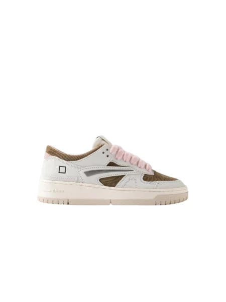 Aksamitne sneakersy D.a.t.e. zielone