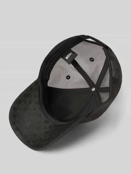 BOSS czapka z daszkiem Zed Trucker Mężczyźni wzorzysty ONE SIZE czarny
