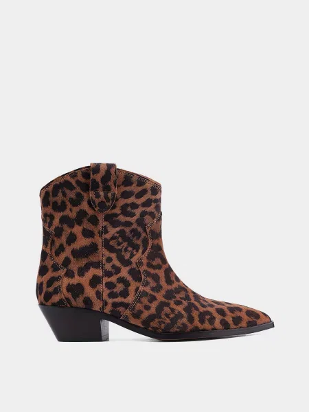 Велюровые ботинки Miraton коричневые