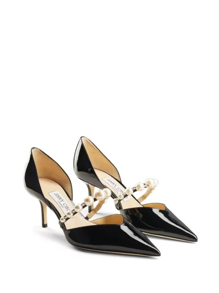 Lodičky Jimmy Choo s perlami černé