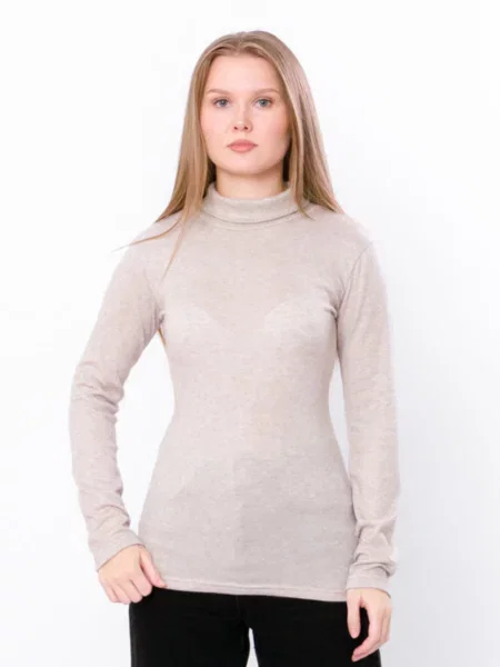 Водолазка Носи своє віскоза/поліестер бежевий