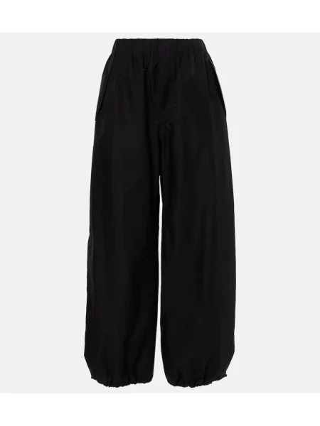Pantaloni Wardrobe.nyc cu talie înaltă negru