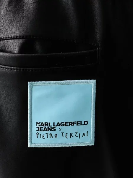 Кожаные брюки Karl Lagerfeld Jeans