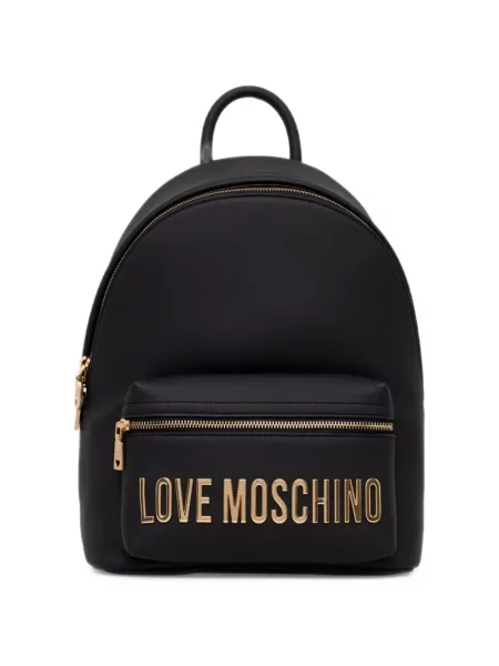 Rucsac Love Moschino cu autograf negru