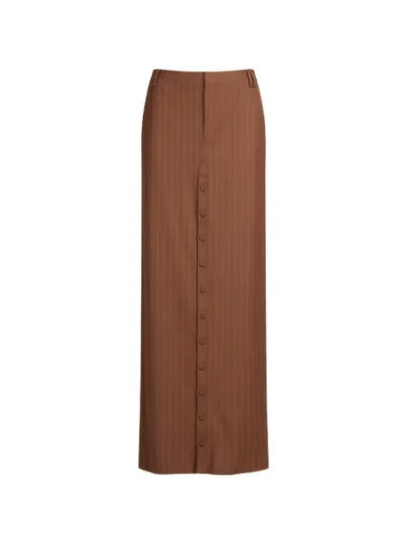 Maxi fusta maxi Jean Paul Gaultier cu dungi maro