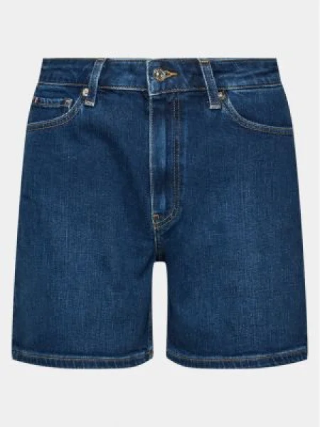 Tommy Hilfiger Pantaloni scurți de blugi Dnm Straight Short Rw Kai albastru