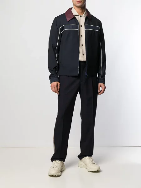 Pantaloni Calvin Klein în carouri albastru