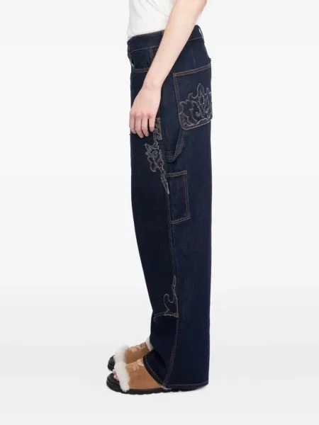 Дънки Zadig&voltaire бродирани синьо