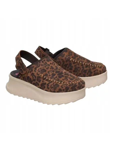 HeyDude Chodaki Delray Suede Clog czarne