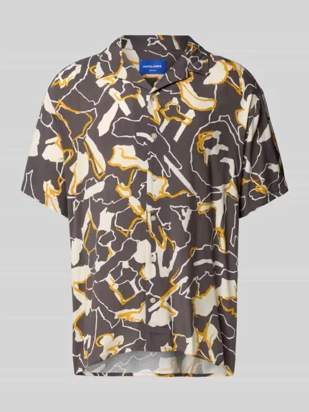 Koszula casualowa o kroju regular fit z kołnierzykiem typu resort model ‘LUKE’ Jack & Jones