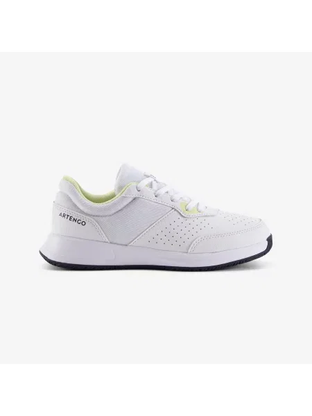 Buty tenisowe sznurowane dla dzieci Artengo Essential białe