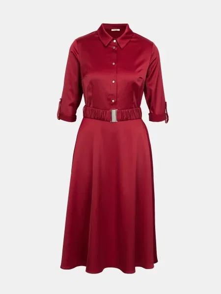 Sukienka koszulowa Orsay bordowa